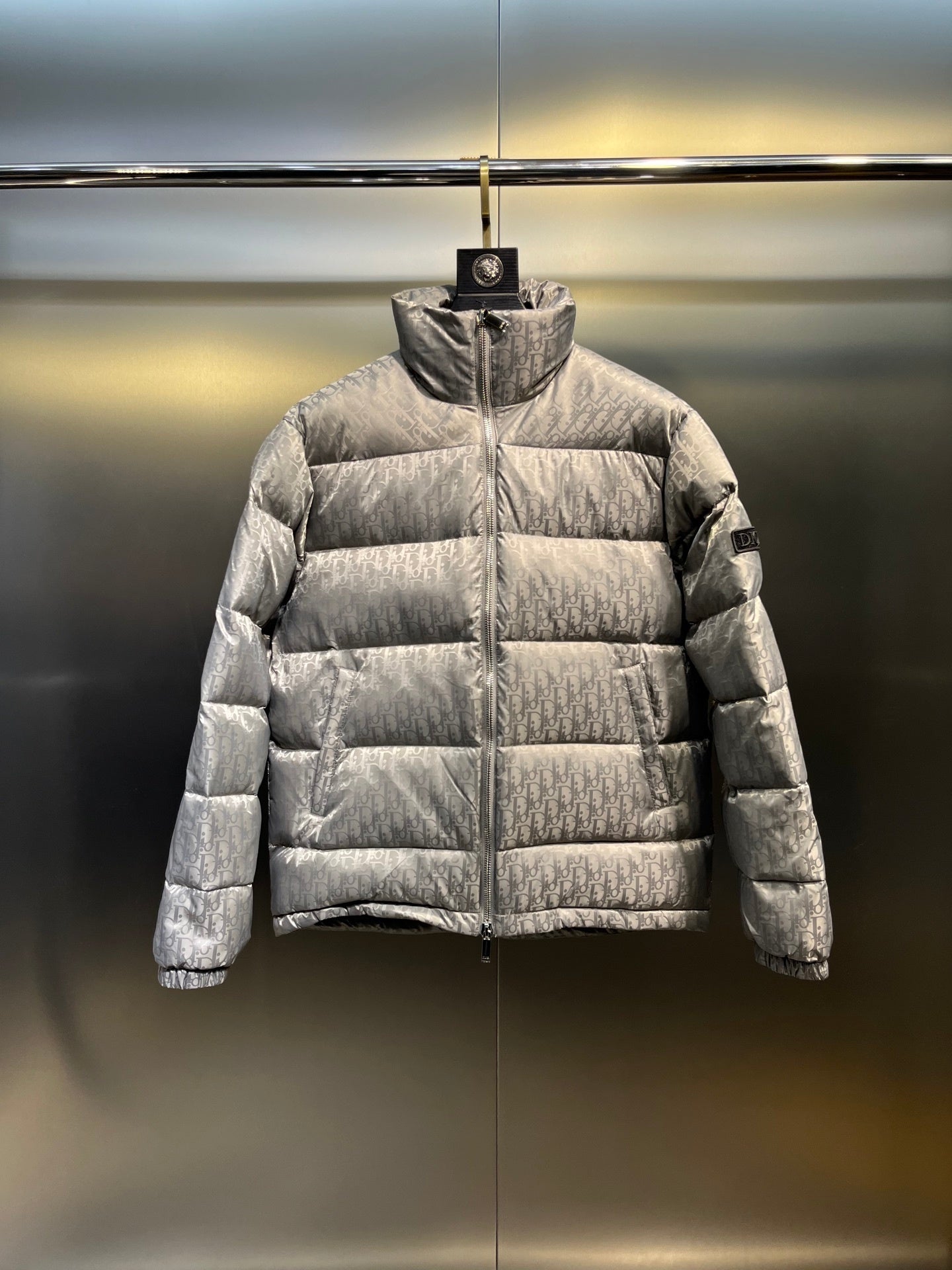 Silver Fog Monogram Down Jacket – Society Edition