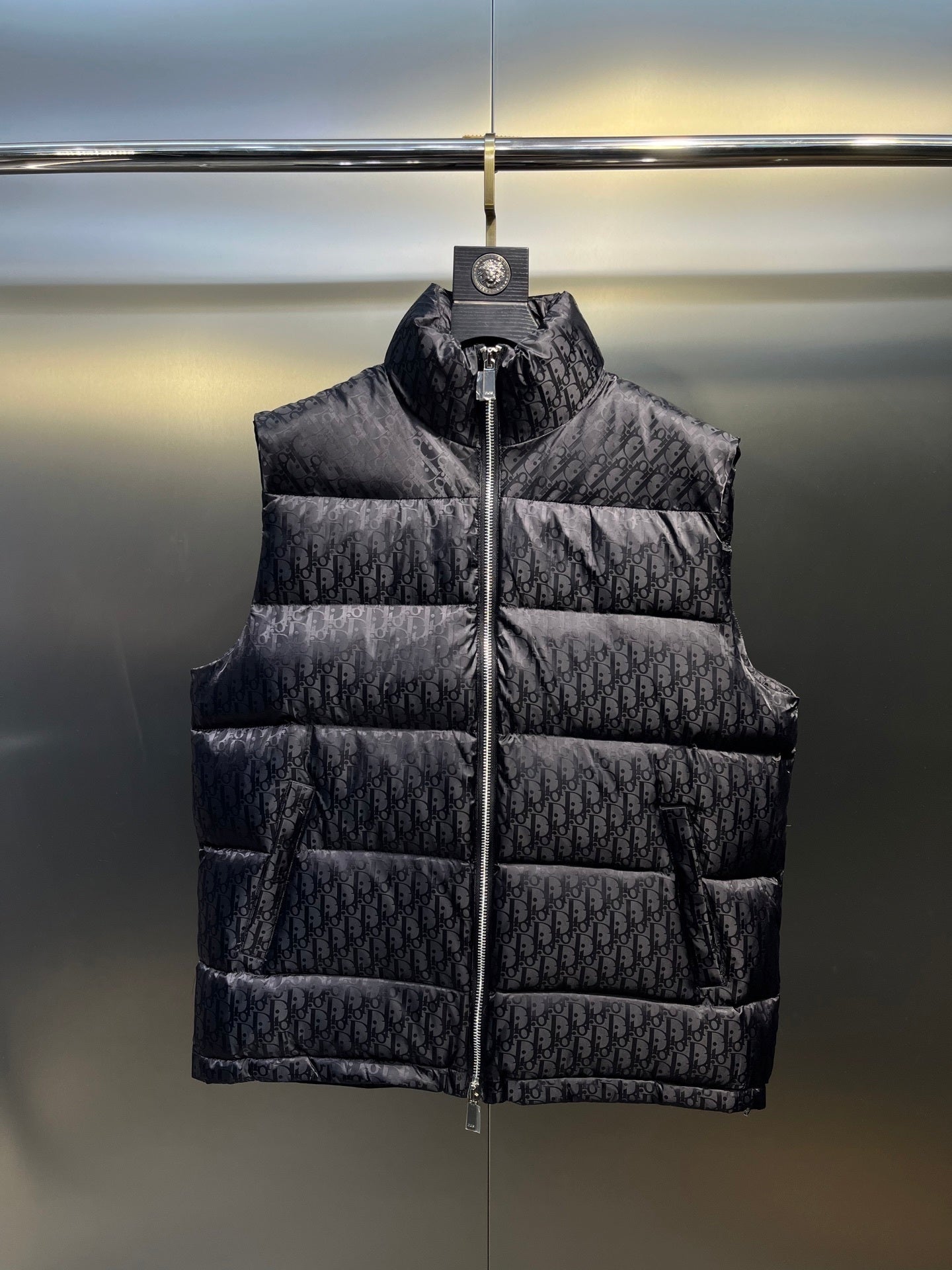 Shadow Monogram Puffer Gilet – Night Edition