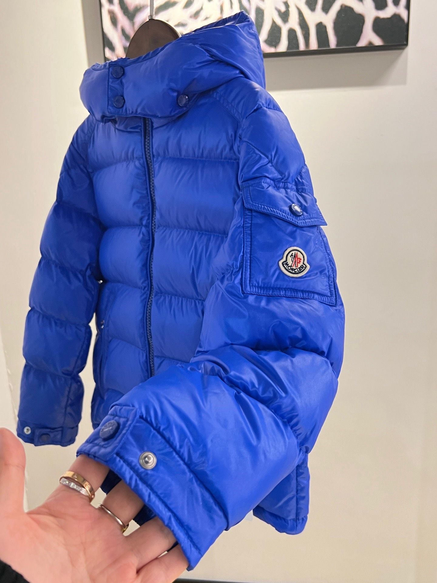 Royal Frost Puffer Jacket – Electric Blue