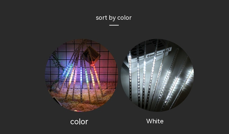 Led8 Suit Outdoor Waterproof Decorative Lights 50cm Meteor Christmas Tree Outdoor Decorative Lamp