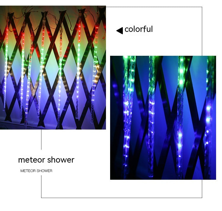 Led8 Suit Outdoor Waterproof Decorative Lights 50cm Meteor Christmas Tree Outdoor Decorative Lamp