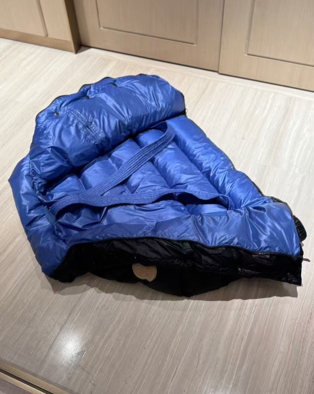 Nightfall Down Puffer – Black & Blue Inner