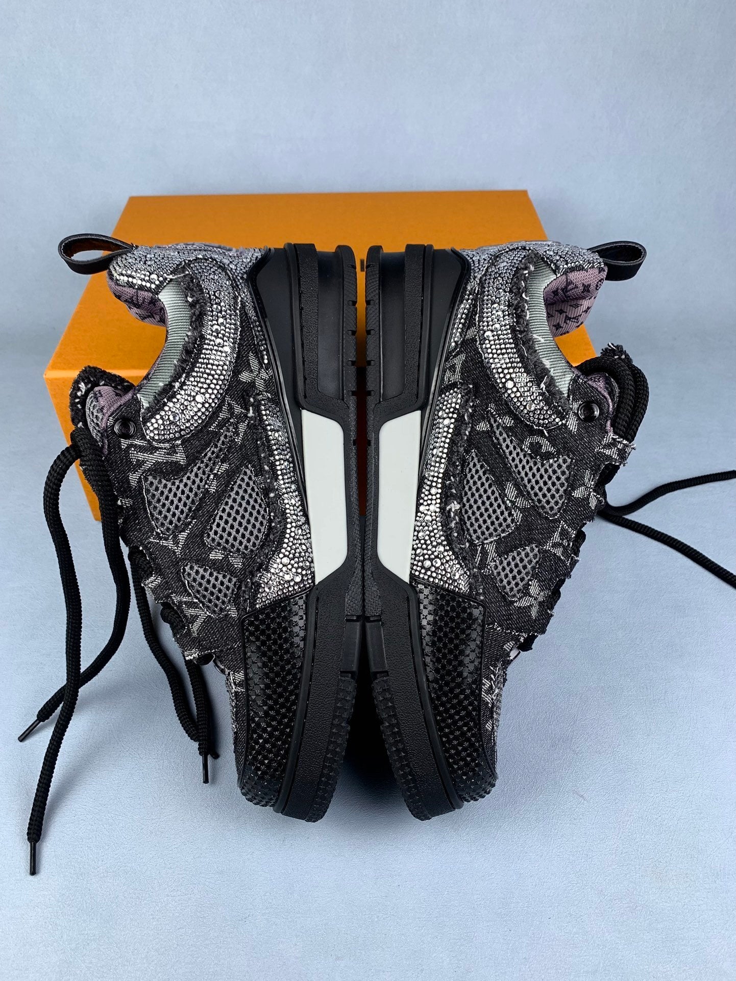 Black Python Lace Edition – Luxury Streetwear Sneakers