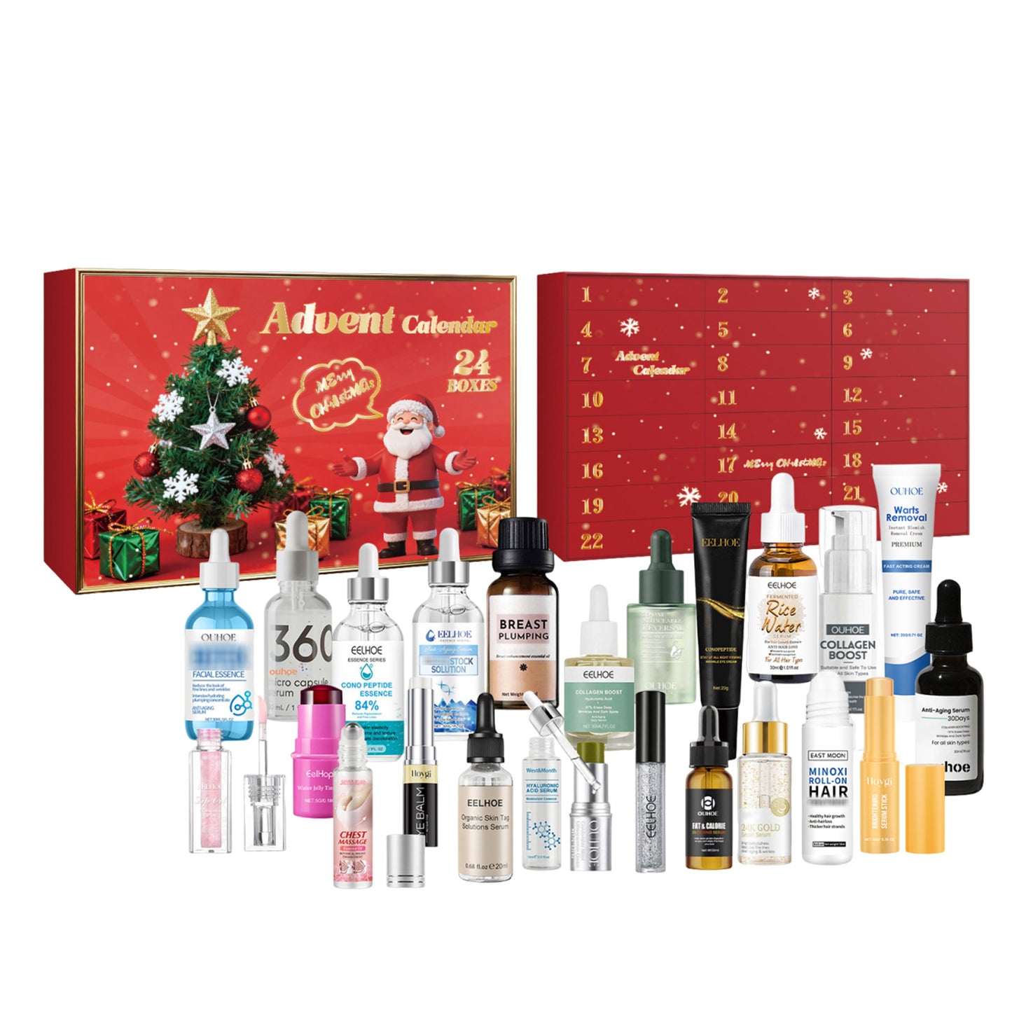 Christmas Countdown Cosmetics Skin Care Gift Box