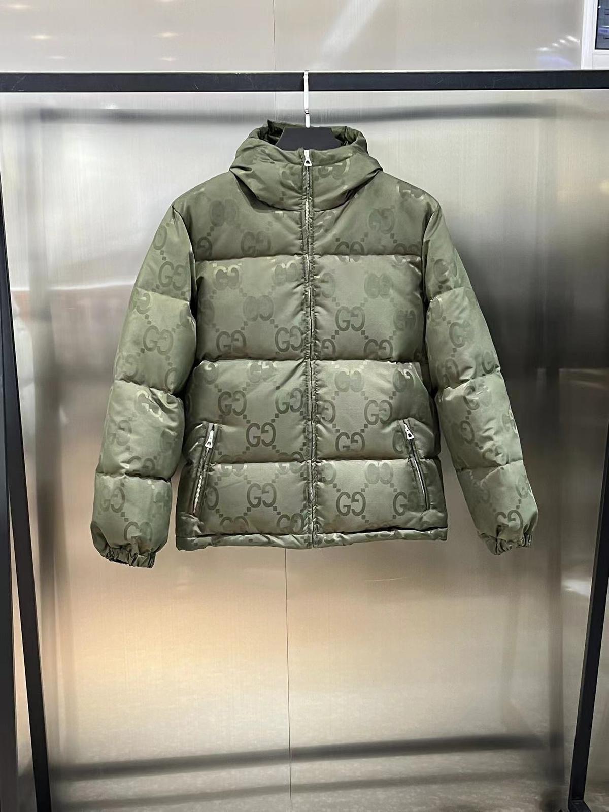 Olive Monogram Puffer Jacket – Urban Winter