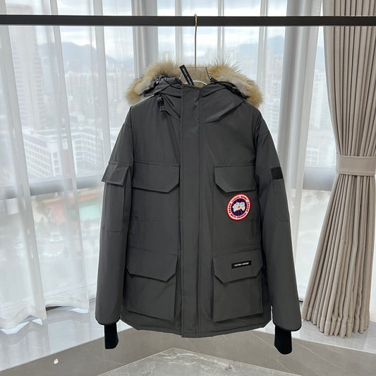 Graphite Grey Arctic Parka – Fur Hood Edition