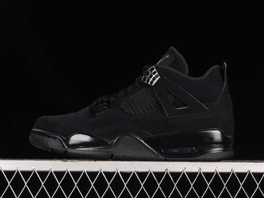 Air Jordan 4 “Black Cat” – Triple Black Premium Sneaker