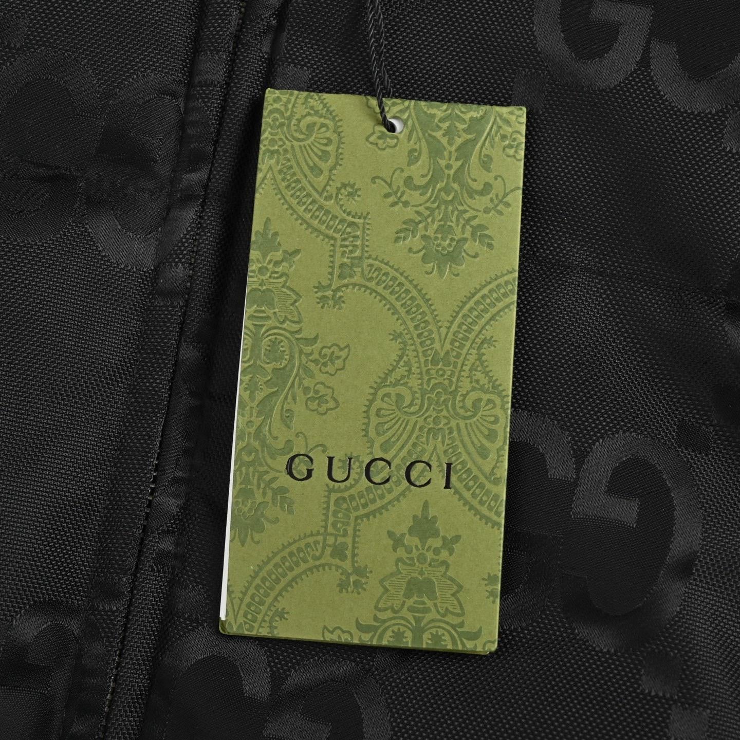 Black All-Over Monogram Puffer Jacket – Society Drip Exclusive