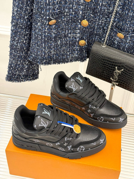 Triple Black Monogram Edition – Luxury Designer Sneakers