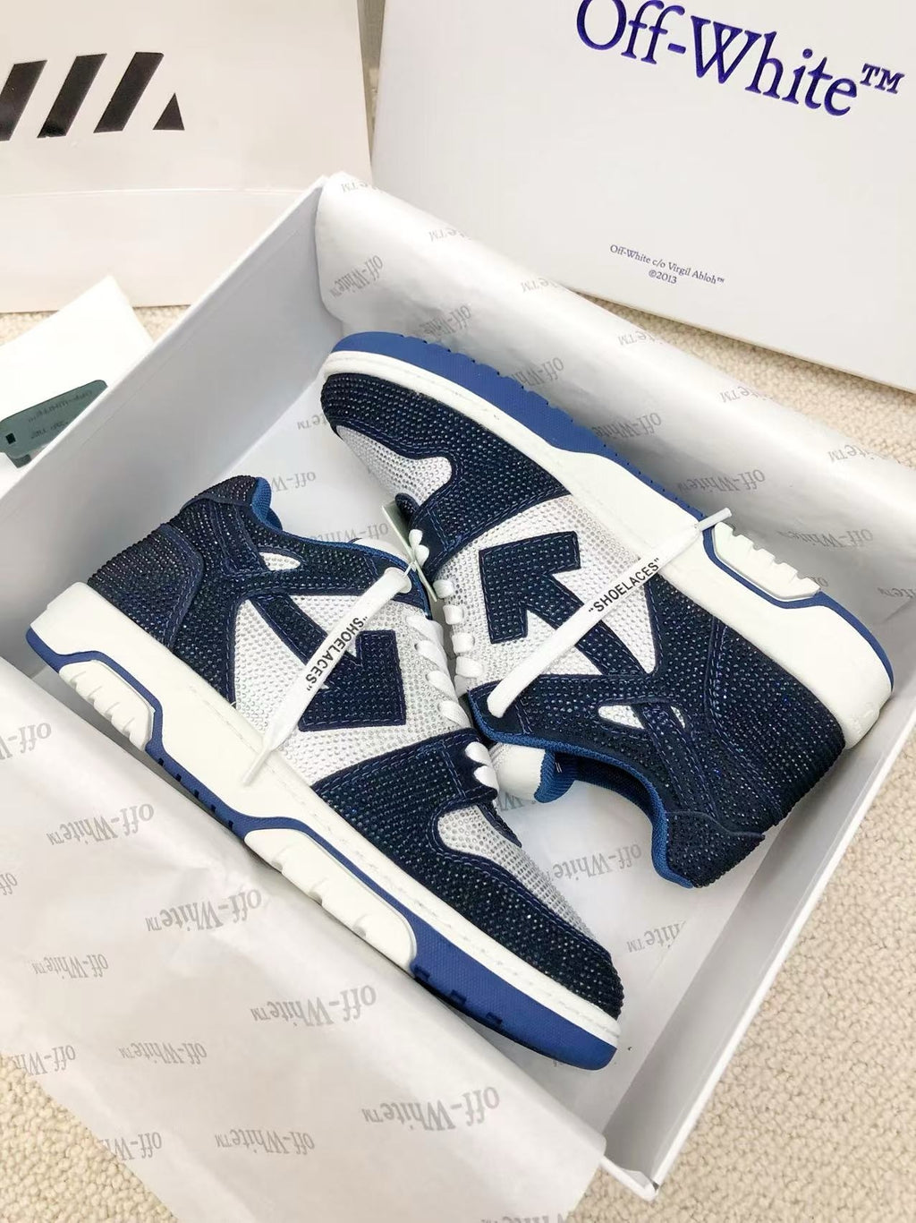 Off-White Out of Office “Swarovski Edition” – Luxury Crystal Sneakers