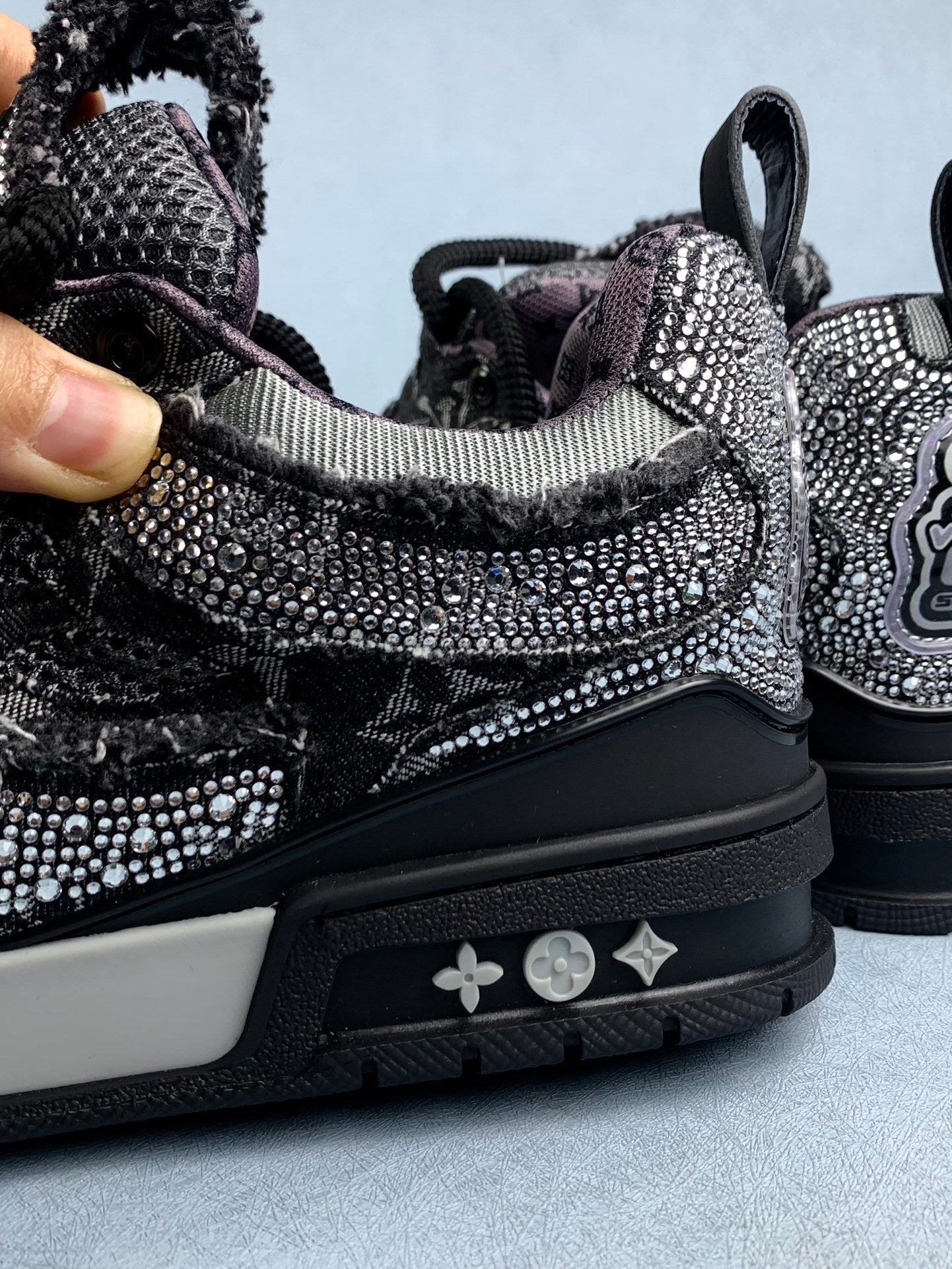 Black Python Lace Edition – Luxury Streetwear Sneakers