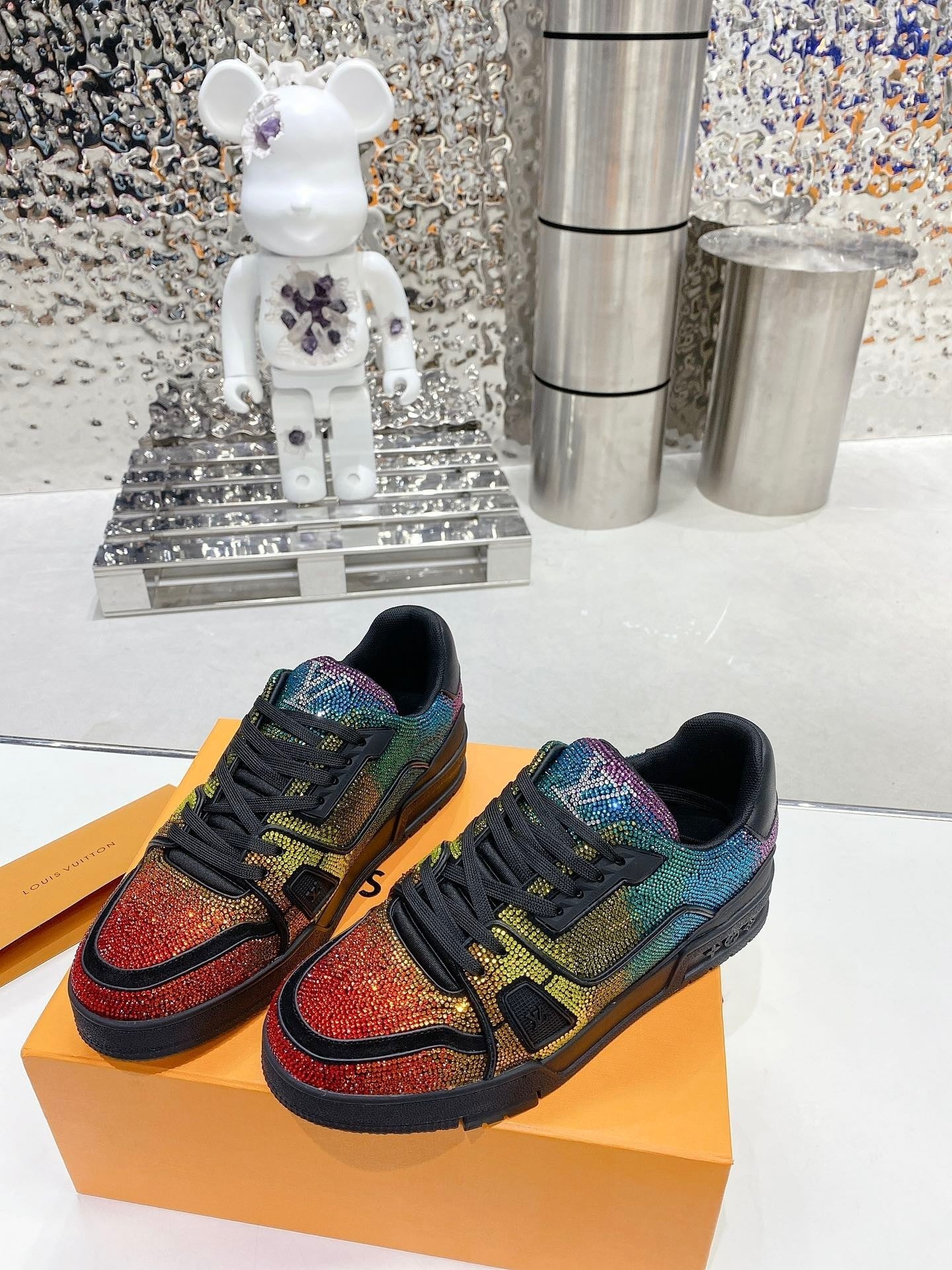 Rainbow Swarovski Edition – Luxury Designer Sneakers