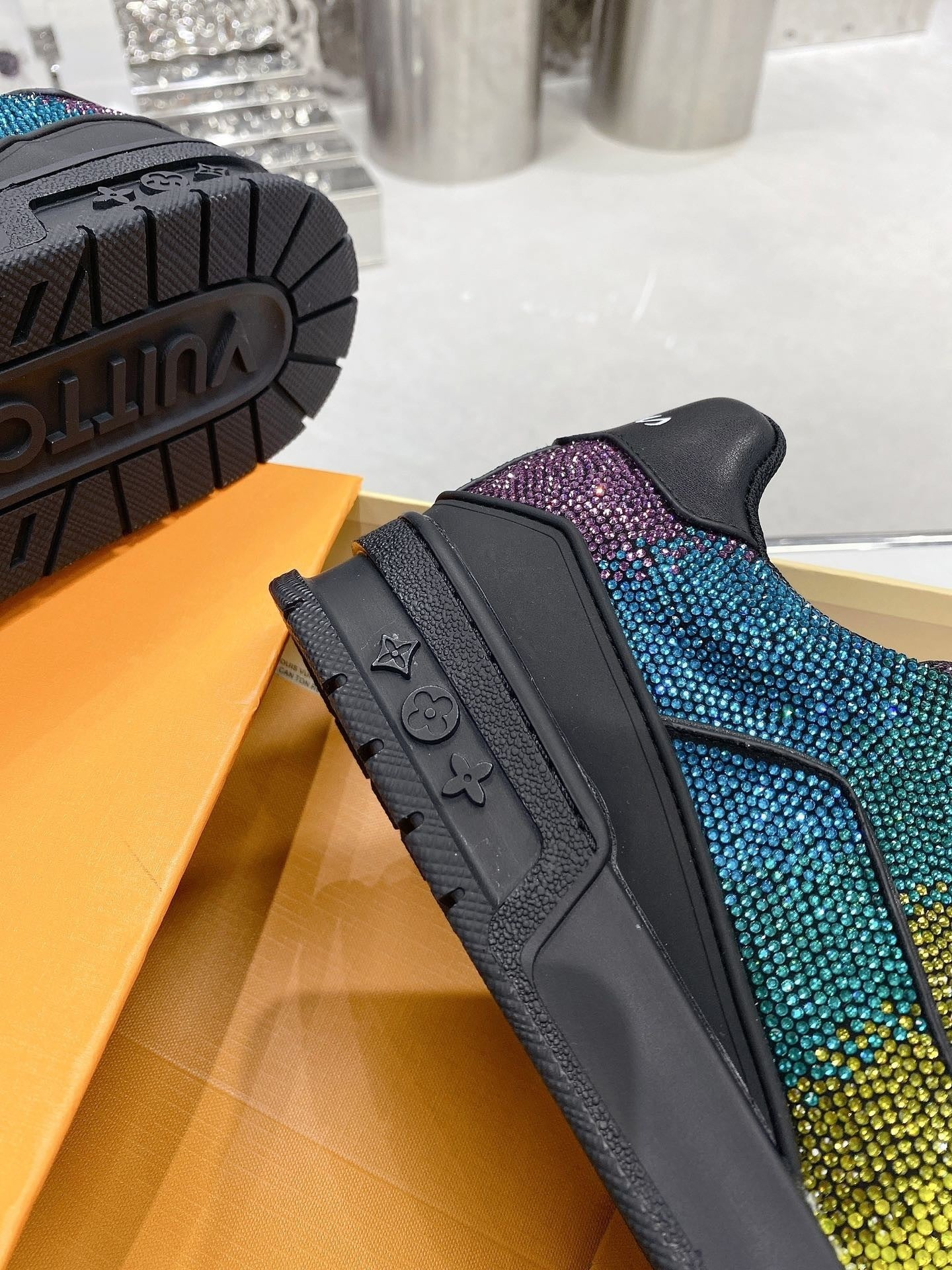 Rainbow Swarovski Edition – Luxury Designer Sneakers