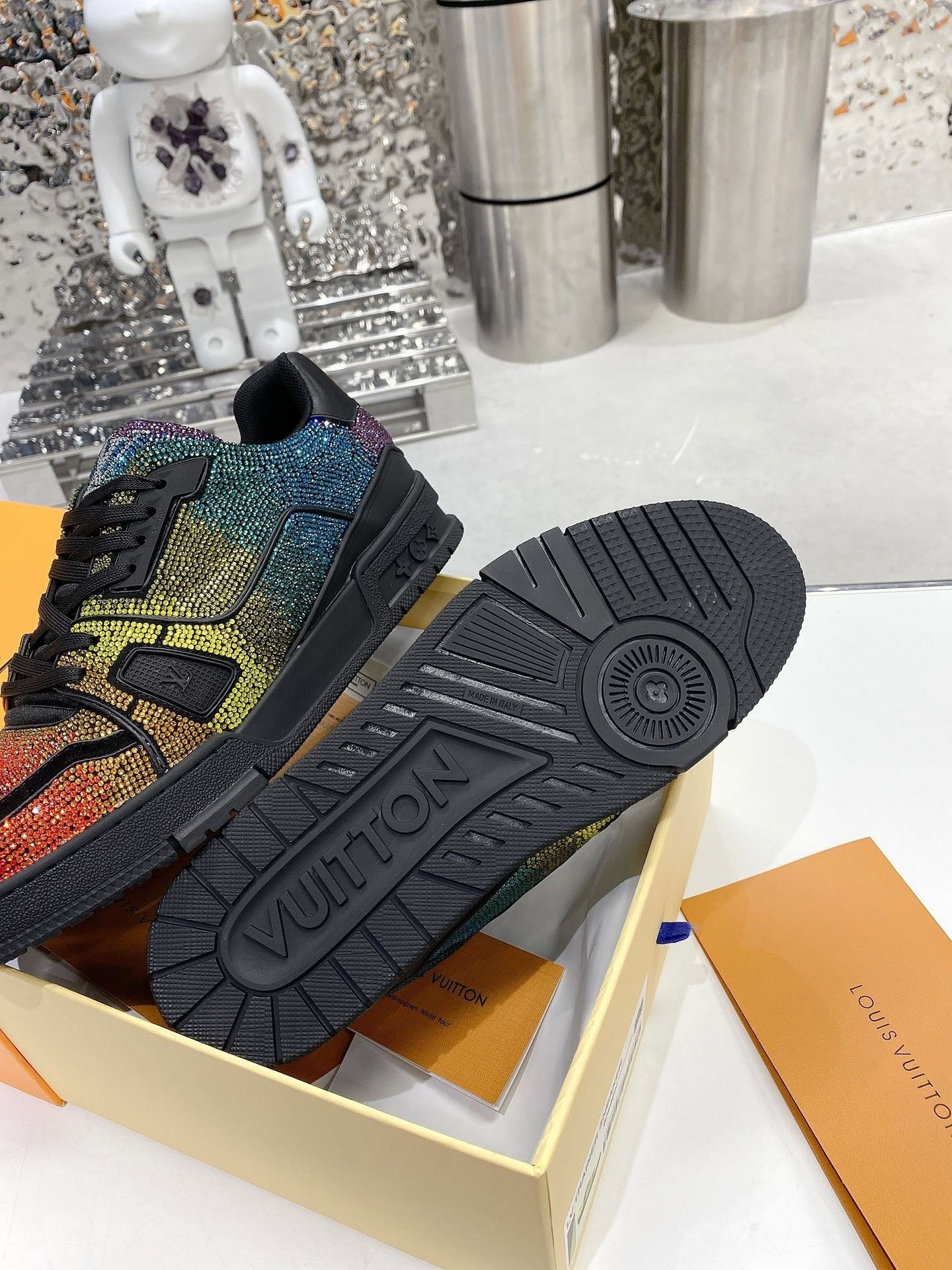 Rainbow Swarovski Edition – Luxury Designer Sneakers